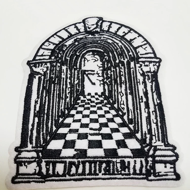 
Woven Main Label Designs Custom Clothing Embroidery Iron On Star Patches 