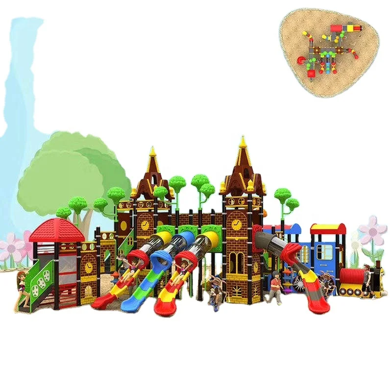 Cheap Price Outdoor Plastic Kids Playground Equipment With Slide For Sale