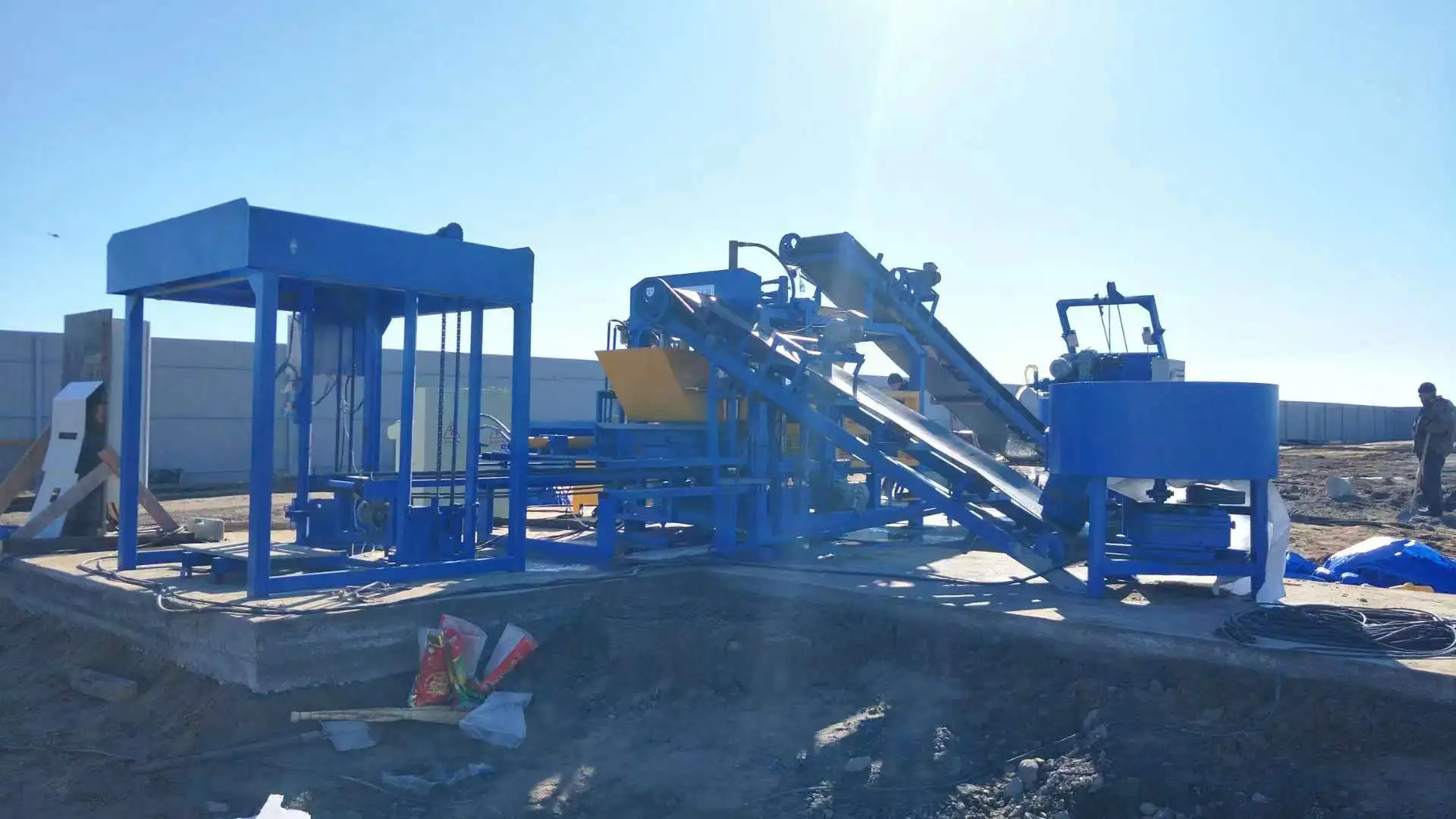 qt4-15 fully automatic smart block making machine with paver moulds made in China