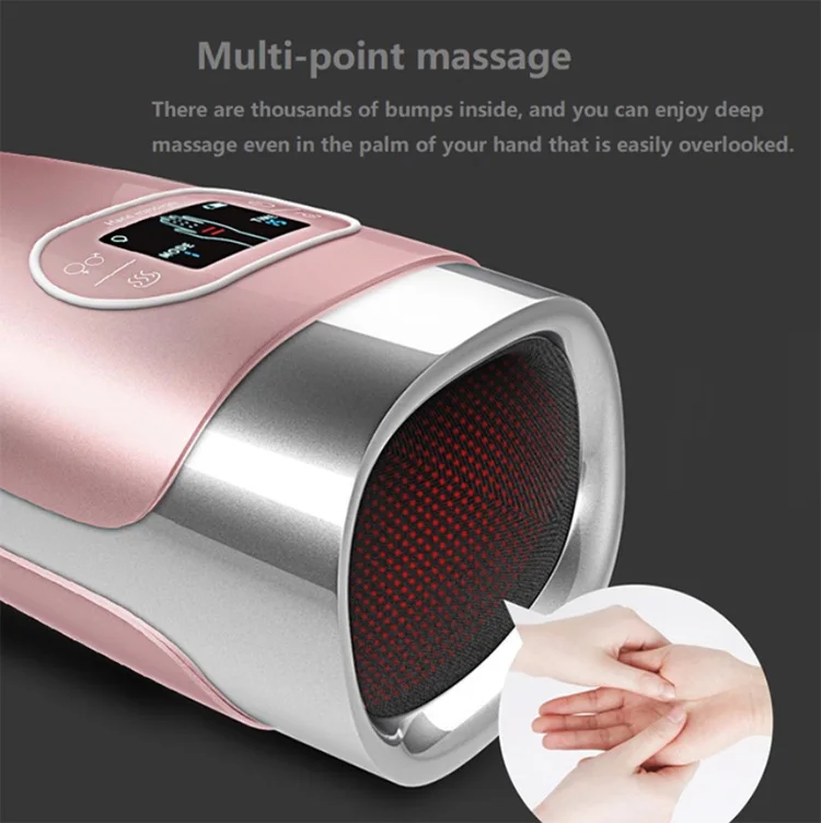 Cordless Palm Hand Massager with Heat Massager for Hand Fingers Palm Massager