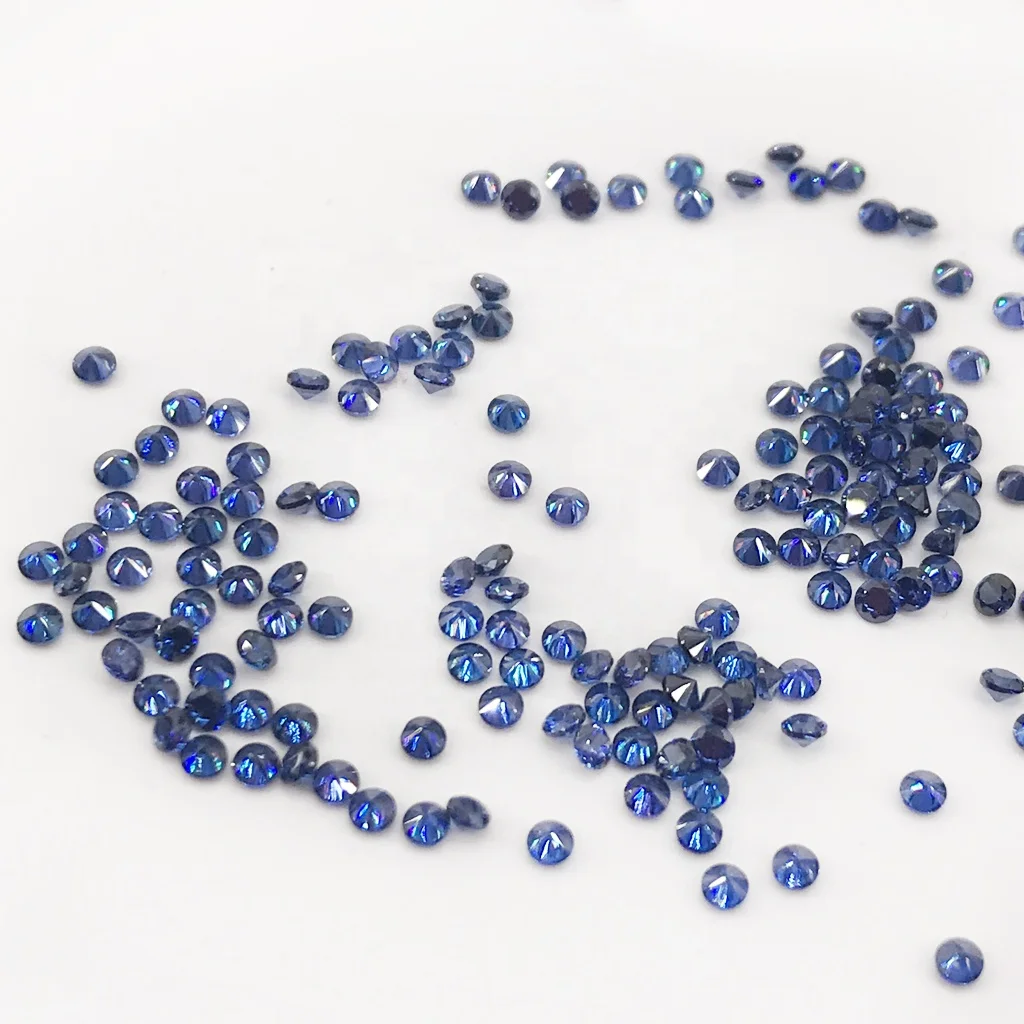 Synthetic CZ tanzanite loose cubic zirconia stones for jewelry making