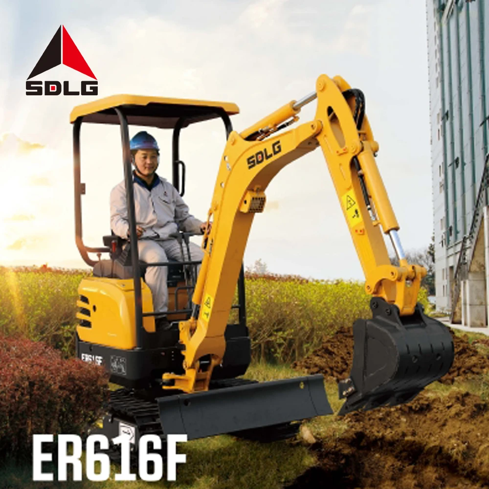 SDLG ER616F mini excavator 1 ton China compact small digger 1.6ton hydraulic crawler mini excavator 2020 for sale
