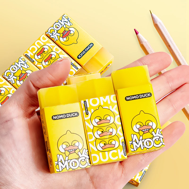 Школьные принадлежности канцелярские принадлежности маленькая Желтая утка ластик кавайный милый ластик детские подарки