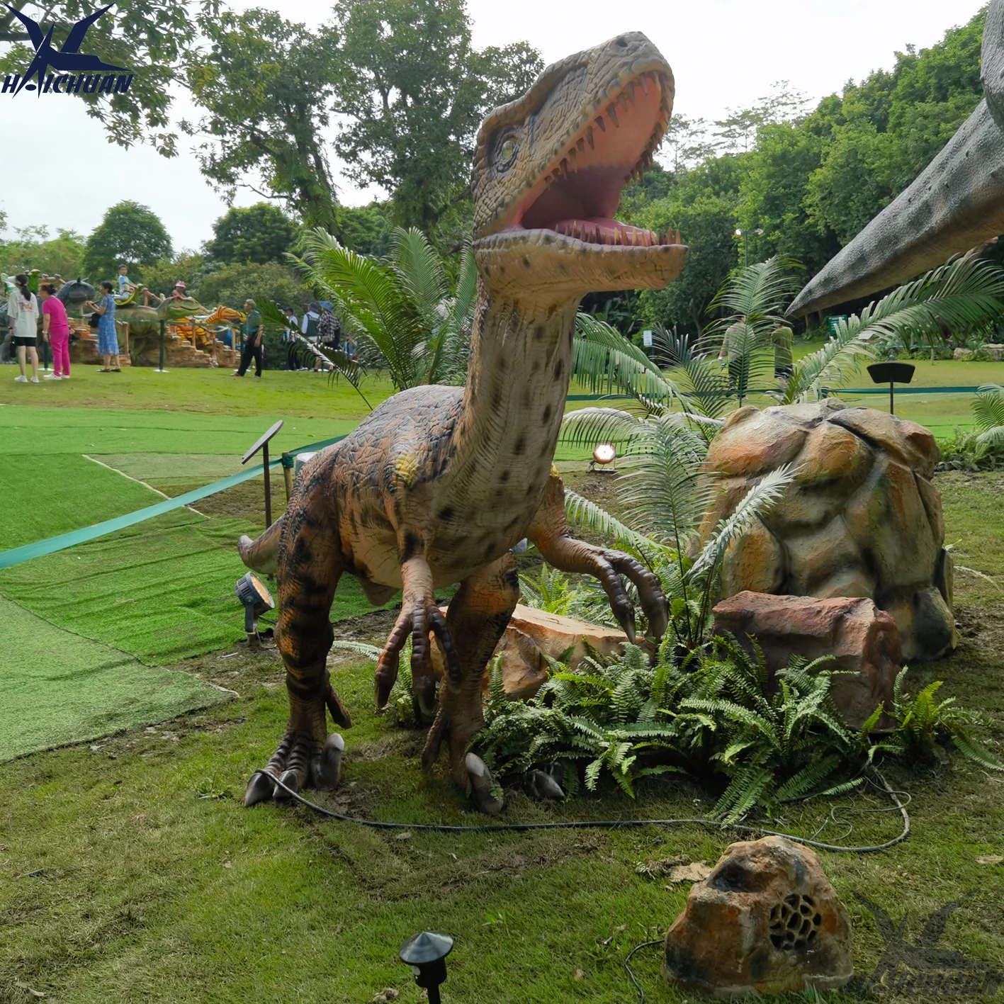life size raptor statue in real life velociraptor dino 2024 for animatronic dinosaur park
