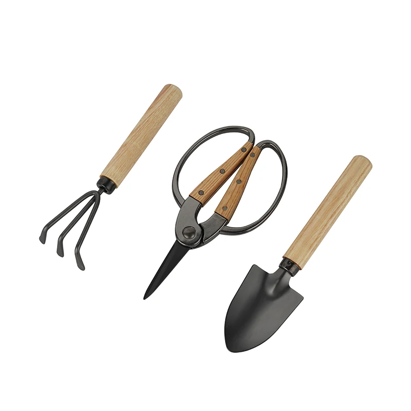Factory Affordable Price Wooden Metal Garden Scissor Cultivator Shovel Gardening Hand Digging Tool Scissors