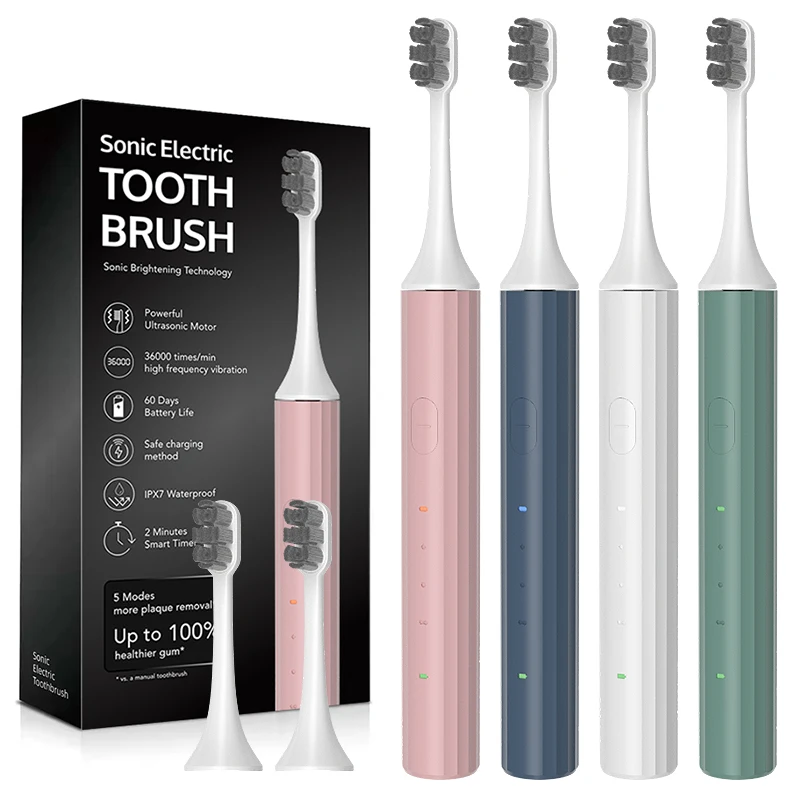 Новый уникальный продукт Римский дизайн колонки Автоматическая умная ультразвуковая зарядка Usb для взрослых Ipx7 Sonic электрическая зубная щетка