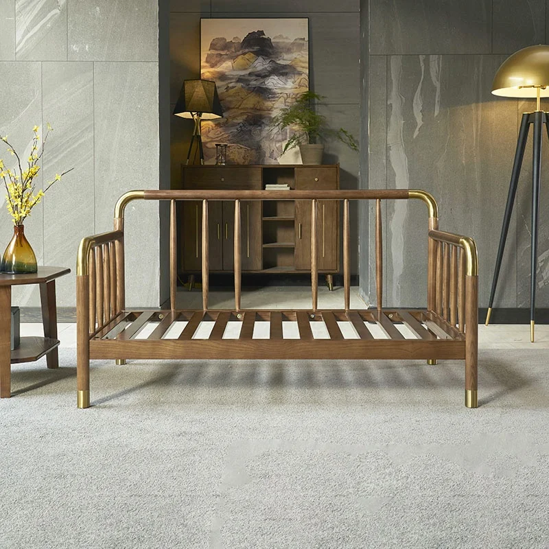 Modern Nordic Solid Wood Furniture Living Room Fabric Sofa Set