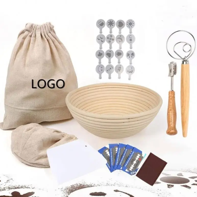 Preparing A Banneton Bakery Bits Wooden Baking Basket Aluminum Rack Big For Gifts Bread Bowl Knife Kit Pot Dough Whisk And Lame