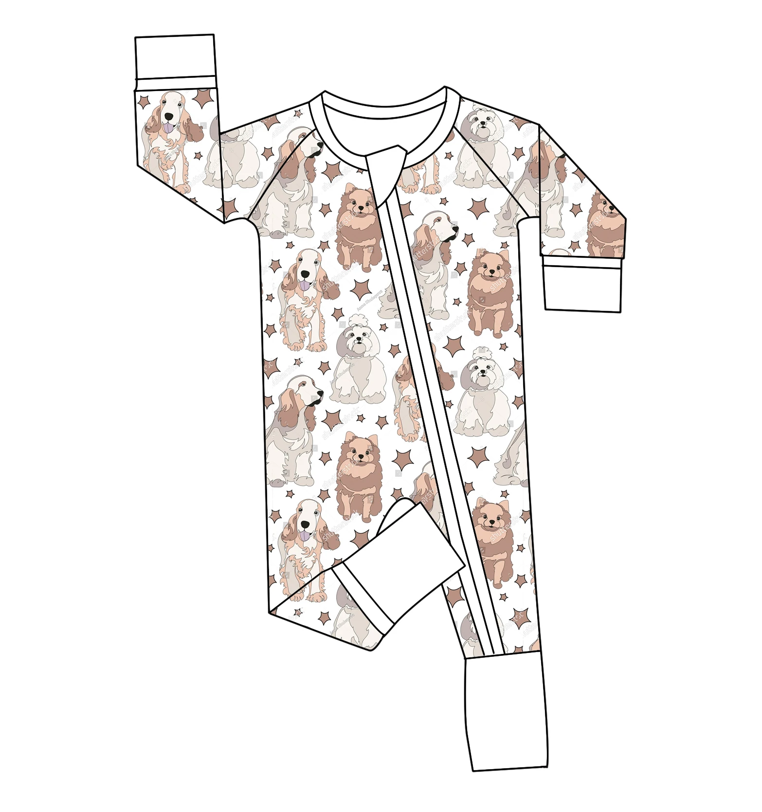 95% бамбуковые 5% спандекс Детские комбинезоны одежда для малышей пижамы