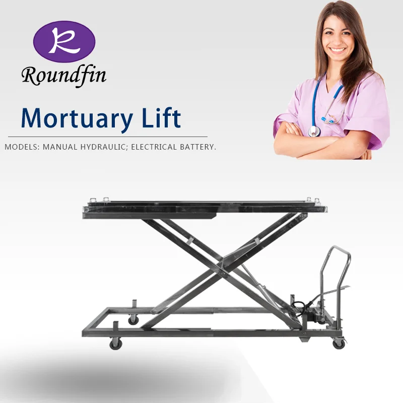 
ROUNDFIN Separate body tray of S.S304 Medical Mortuary Body Lifter Coffin Trolley  (1600122757507)