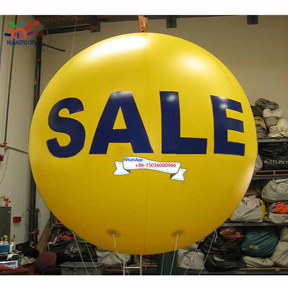 2m/2.5m/3m/4m Inflatable Advertising Helium Sky Balloon Blimp With Print