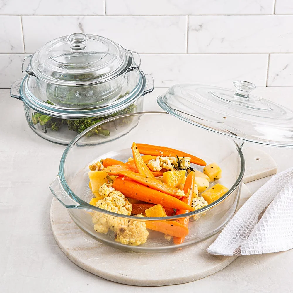 Hotsale Borosilicate Cookware Glass Cooking Pots Glass Casseroles