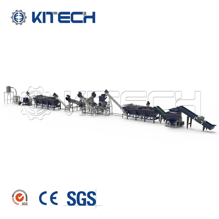 Европейская технология, ПП ПЭ, жесткий пластик, переработка, промывка и сушка пластика