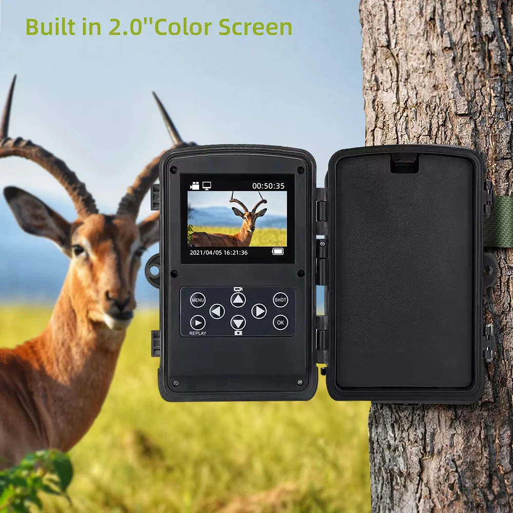 24MP 1080P thermal camera for hunting Motion Activated Camera Wildlife waterproof Hunting trail night vision Camera HC-808A