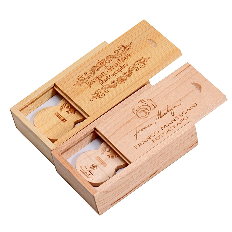 free samples Guitar Shaped usb pormo flash memory disk with box Data Storage Thumb Drive  3.0 128gb usb flash drives