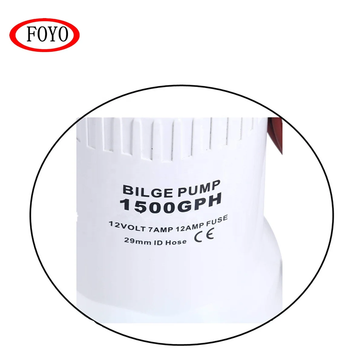 Foyo Brand Hot Sale Submersible 12volt 1500GPH Boat Bilge Water Pump Non-Automatic Water Pumping Machine for Pools and Kayak