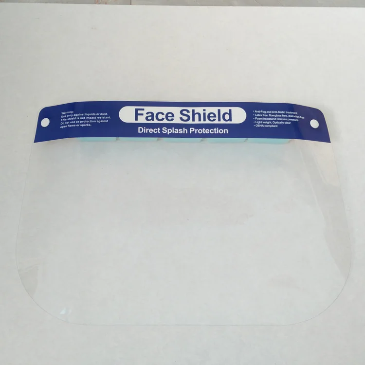 Clear Anti-fog Face Protective Shield Face Mask Clear Shield Face Shields for Sale CE