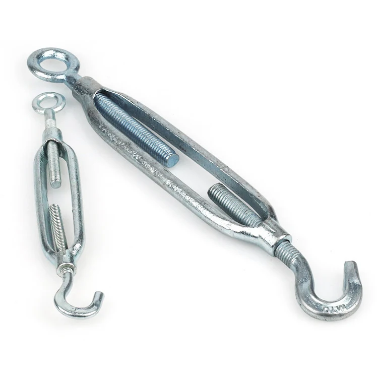 M12 304 Stainless Steel Turnbuckle Hook Tension Turn Buckle Hook Eye Type