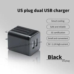 merlin riel 10w fast dual usb us plug chargeur mobile phone 5v 2a wall fast charger for vivo oppo oneplus infinix xiaomi