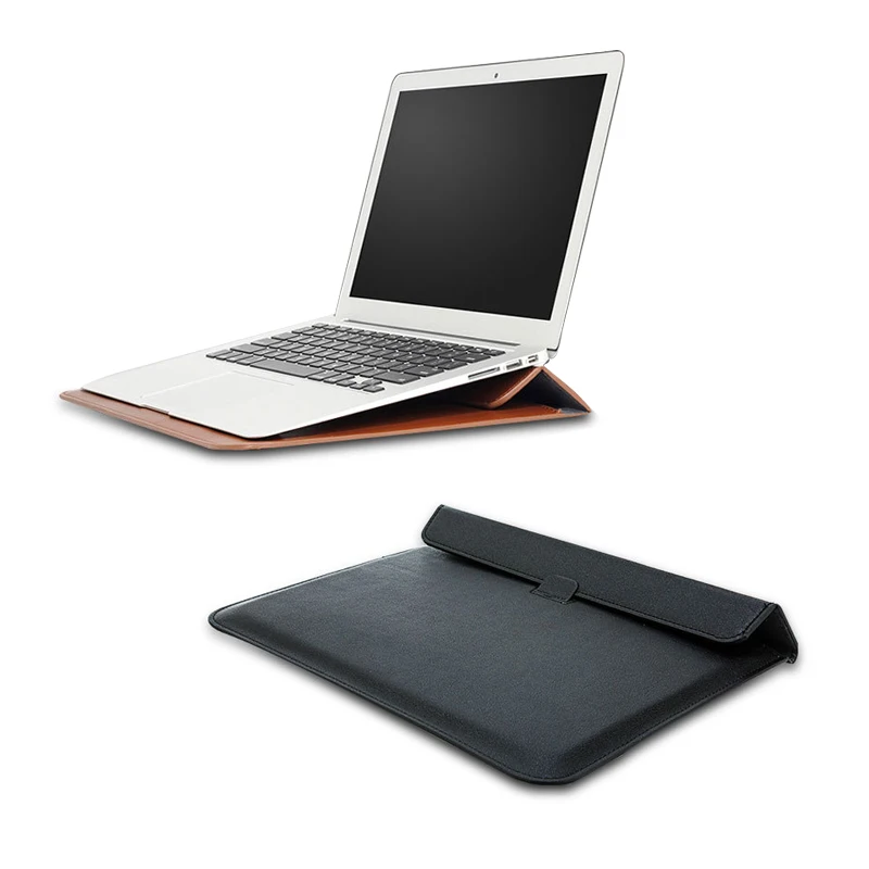 Factory Wholesalers Multi-functional Portable Waterproof 11 13 15 Inch PU Computer Bags Envelope Briefcase Laptop Sleeves