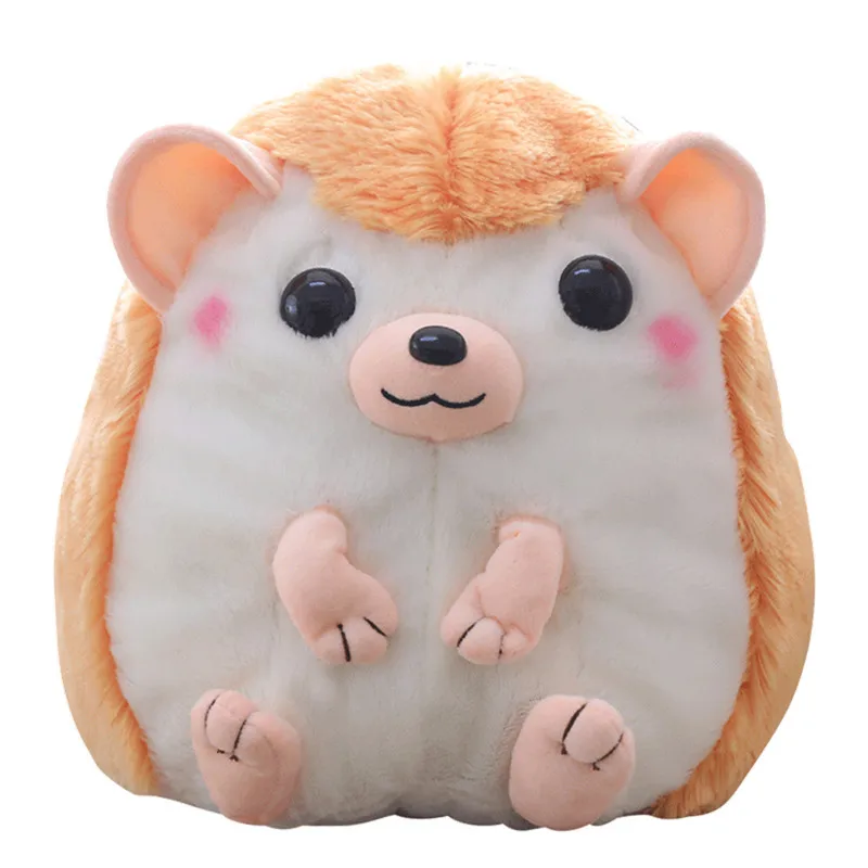 Fashion Cute Cartoon Hedgehog Shaped Children Kindergarten Student Plush Toy Backpack