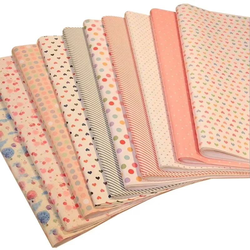 Custom Designed Cream Nude Pink Peach Wrapping Tissue Paper With Logo Wrapping Paper Sheets For Clothes Gift Packaging