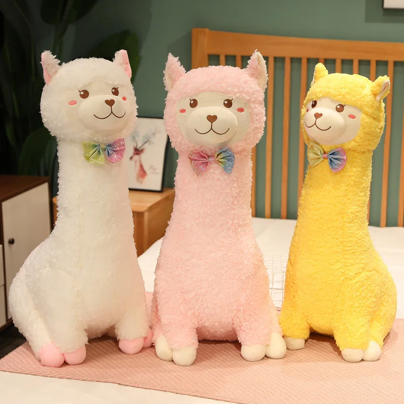 Rainbow Alpaca Pillow Plush Toy Doll Bed Pillow Manufacturers  Wholesale  Cushion Birthday Gift Home Decoration