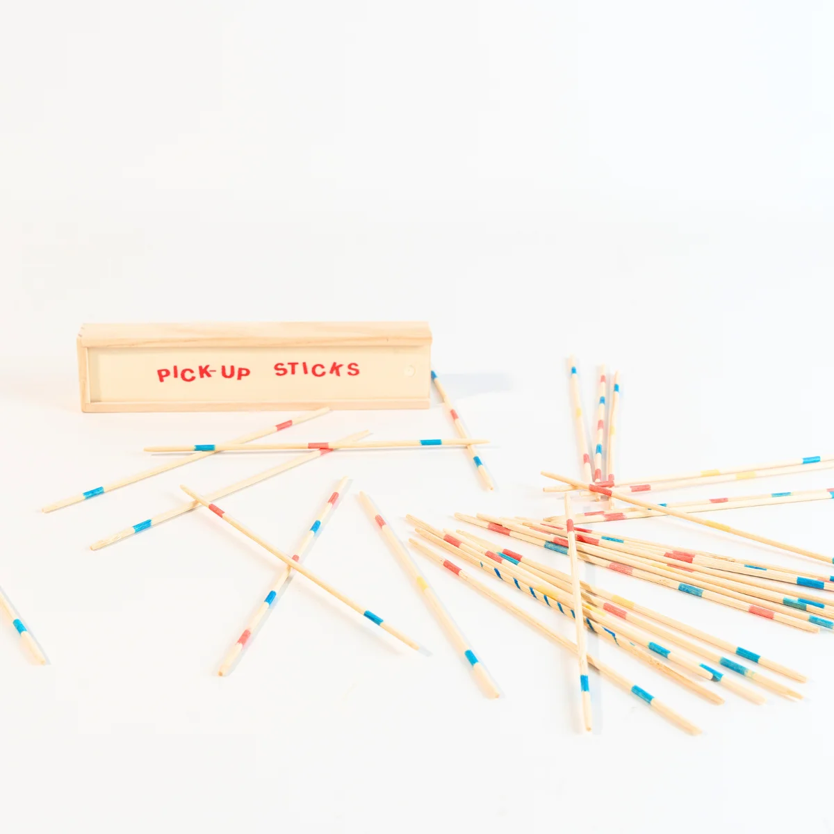 25cm Classic Wooden Pick Up Stick Game 41 Pieces Fun Family Game 9.8 Inch Long Mikado with box