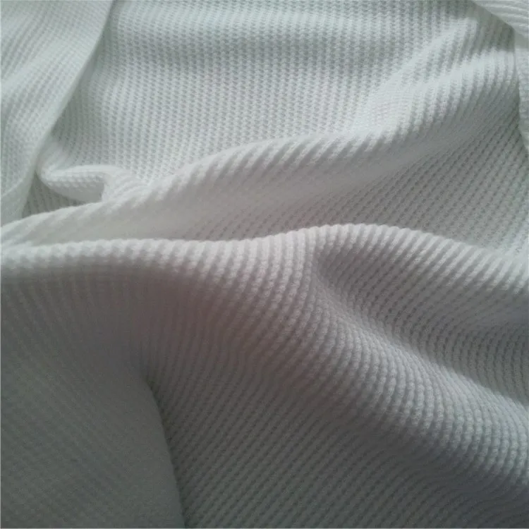 CVC60/40 Waffle Knitting 60 Cotton 40 Polyester Waffle Cotton Fabric
