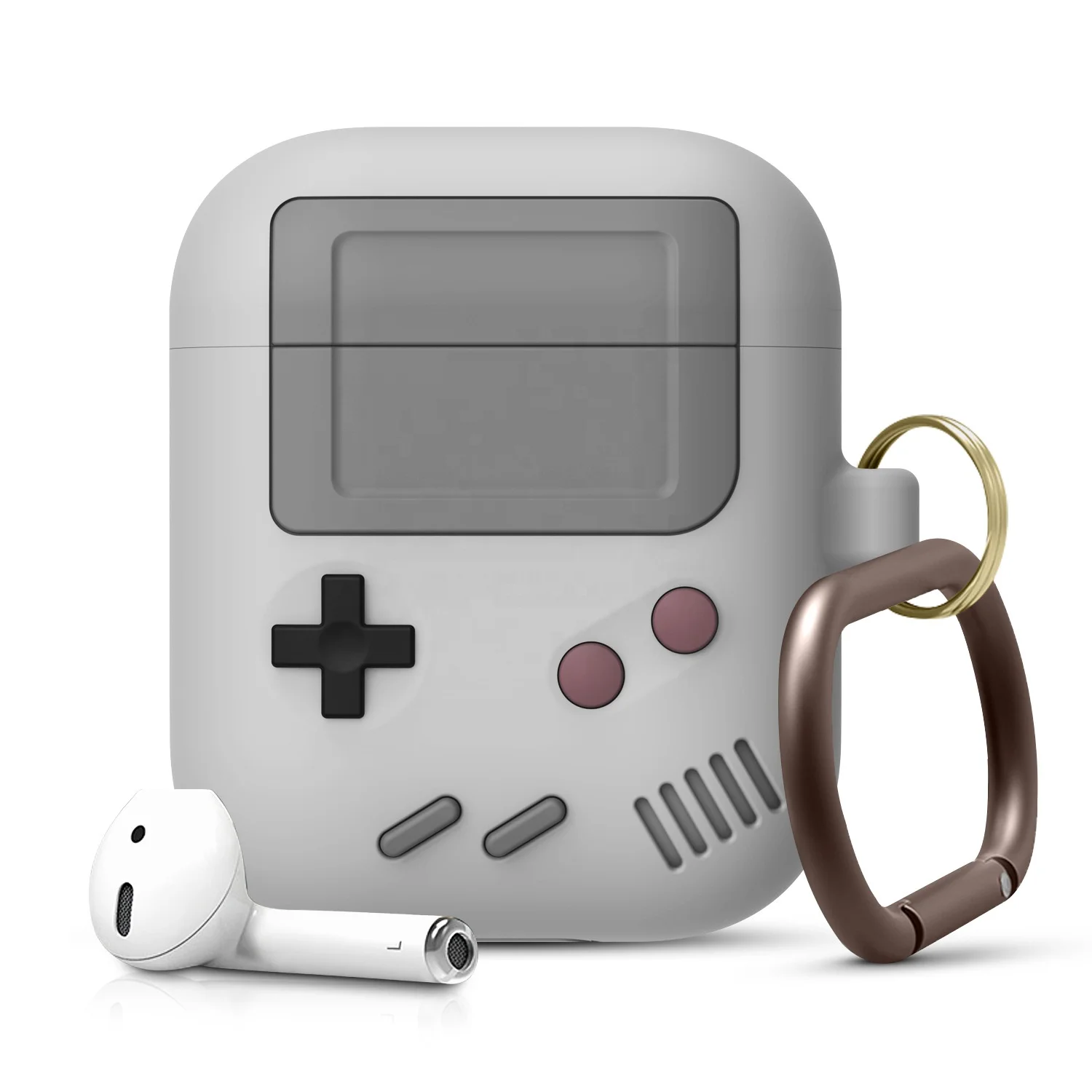 
3D Case for Apple AirPods Classic Game Player Design Cover with Keyring Anti-dust Shockproof cases 