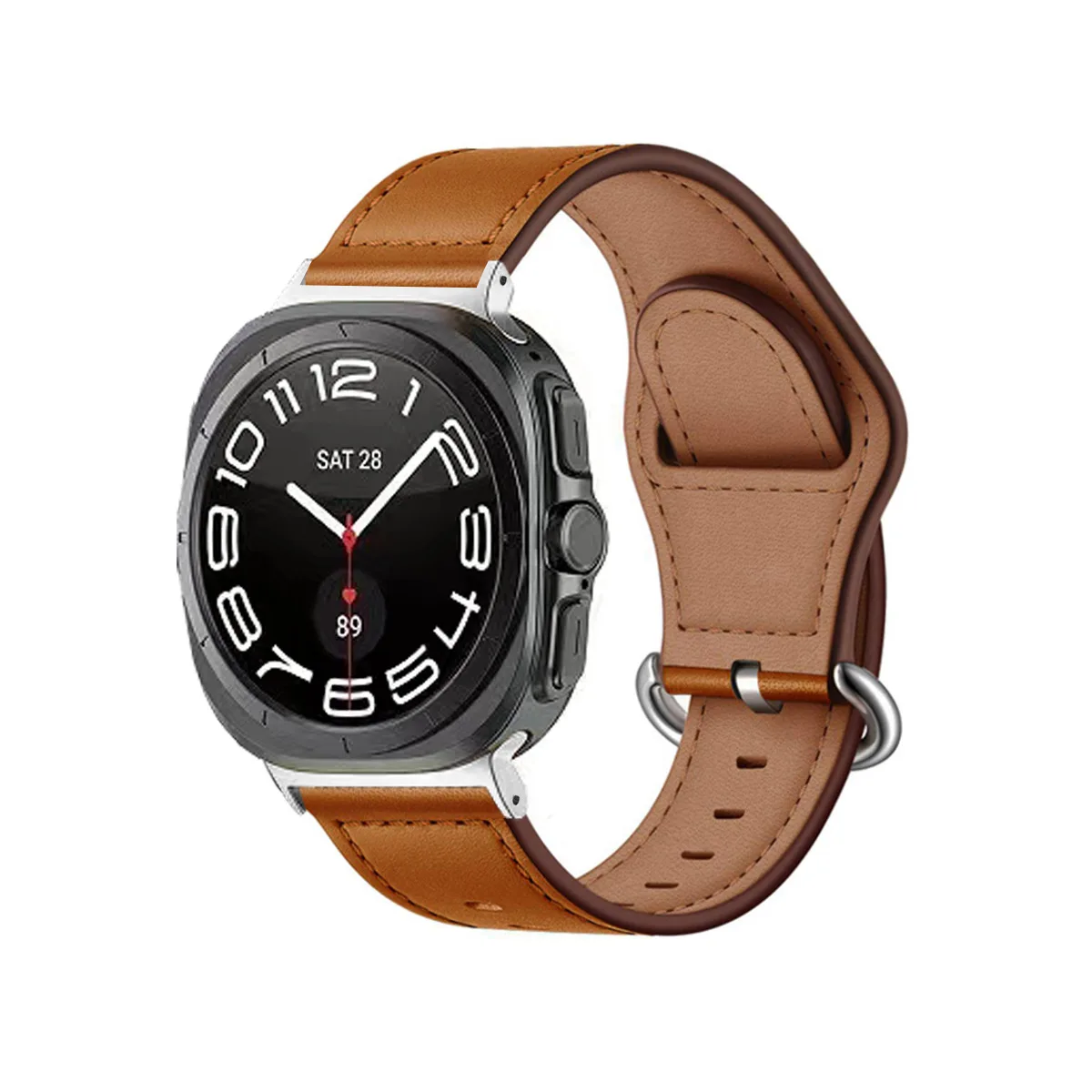 New Classic Genuine Leather Watch Strap For Samsung Galaxy Watch 7 Ultra 47mm Watch Band