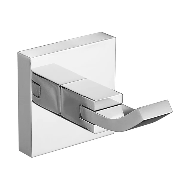 
Factory Wholesale Modern Wall Mounted Polished Chrome Bathroom Robe Hook 
