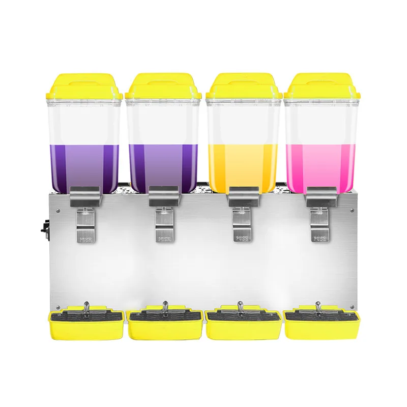 Commercial Wholesale Price Large Capacity 64L Automatic 4 Tanks Drink Dispenser Mixed Fruit Concentrate Juicer