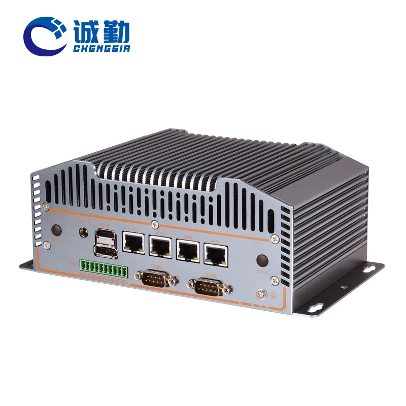 4 *2.5G LAN 6Com N100 Cloud Computing DDR5 X86 Embedded Computer Case Industrial Fanless Mini PC with 12th Gen N95 N200 N305 cpu