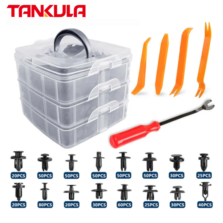 Factory Price 635Pcs Auto Plastic Fastener & clip Universal Car Bumper Clips Pin Rivet Bumper Kit