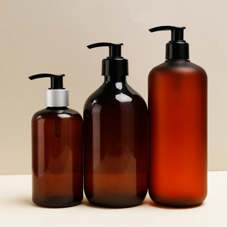 Empty 300ml 400ml 500ml Plastic Shower Gel Shampoo Refillable Bottle,Lotion Press Dispenser Pump Bottle,Body Lotion Pump Bottle