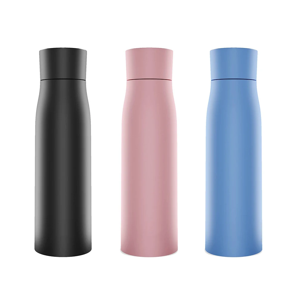 Self Cleaning Stainless Steel Insulated Uvc Smart Water Bottle With Reminder To Drink Water For Hiking Camping Travel Survival