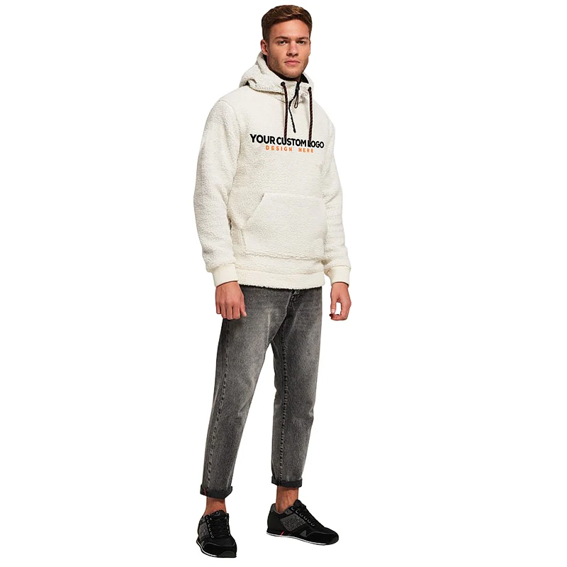 Дизайнерские мужские повседневные пуловеры, флисовые французские махровые теплые толстовки с капюшоном