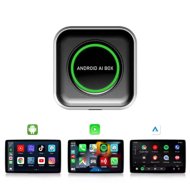 Android 13 CarPlay AI box Wireless CarPlay adapter Android Auto for Youtube/Netflix/ Yandex/Google App Store/Google Map