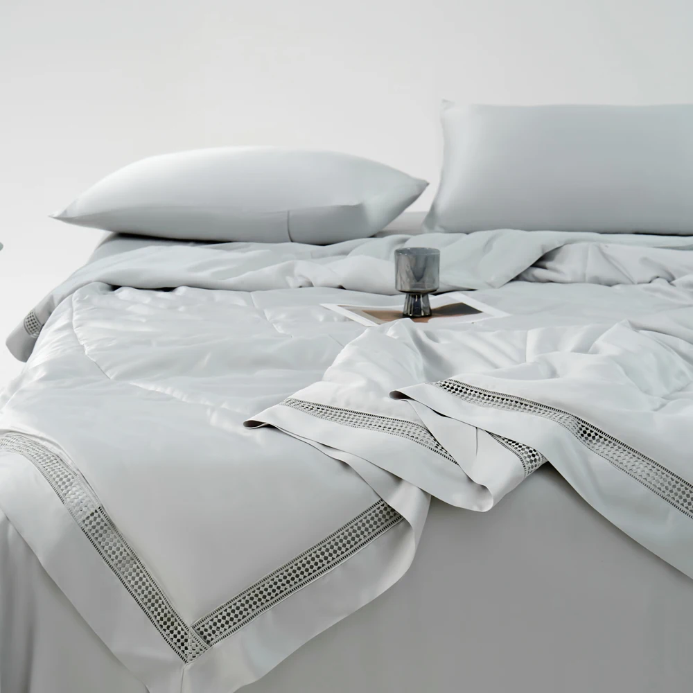 Factory Price 4 Pcs Duvet Cover Set 300TC Bamboo Fabric for Bedroom