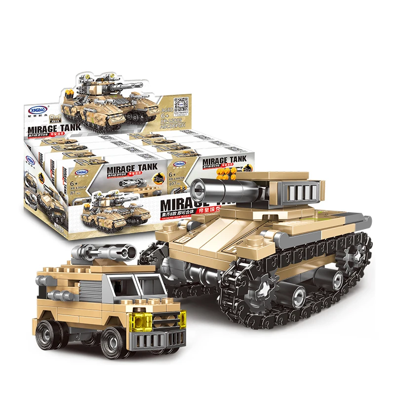 Xingbao 13005 Military Series Tank Building Blocks Vehicle Model Deforme Bricks Gift for Boys Building Toys