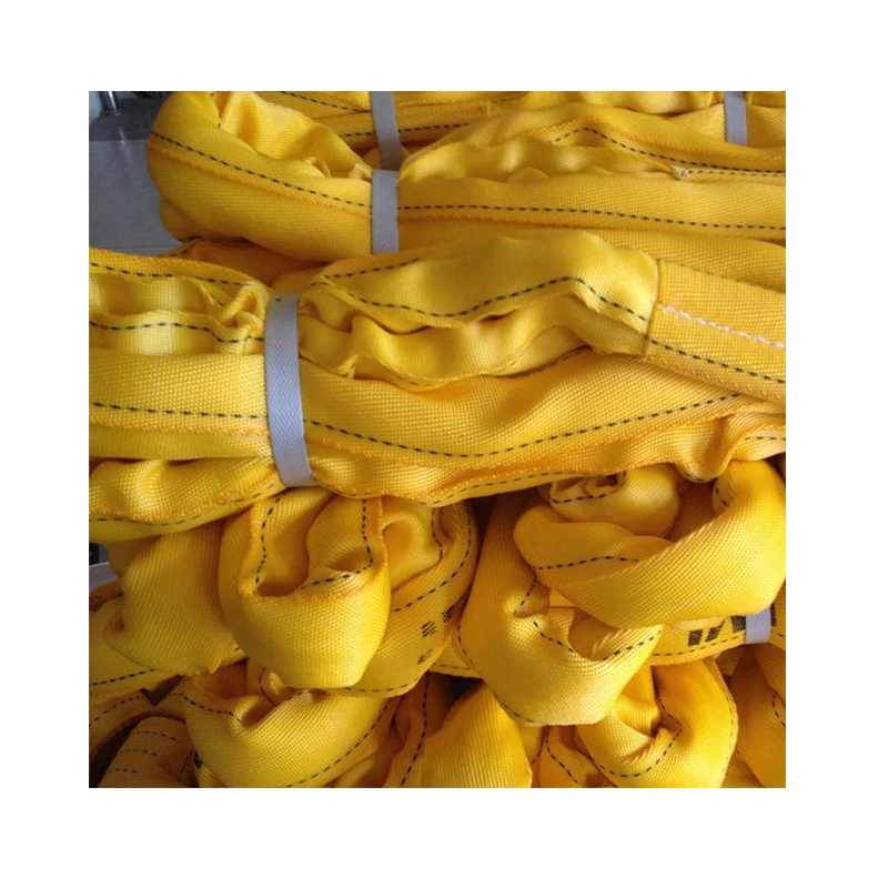 High quality 20 ton lifting web slings polyester ce eye type lift sling flat webbing sling lifting belt