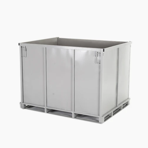 Wholesale Cargo Storage Equipment 1500 Kg Loading Industry Iron Foldable Reusable Steel Boxes