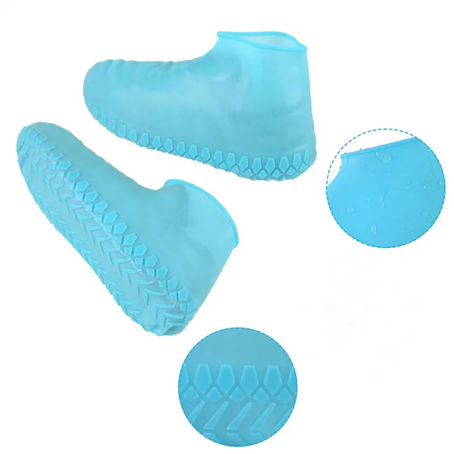 Outdoor Shoe Protectors Reusable Rain Boots Silicone Waterproof Shoe Covers For Cycling,Outdoor,Camping,Fishing,Garden