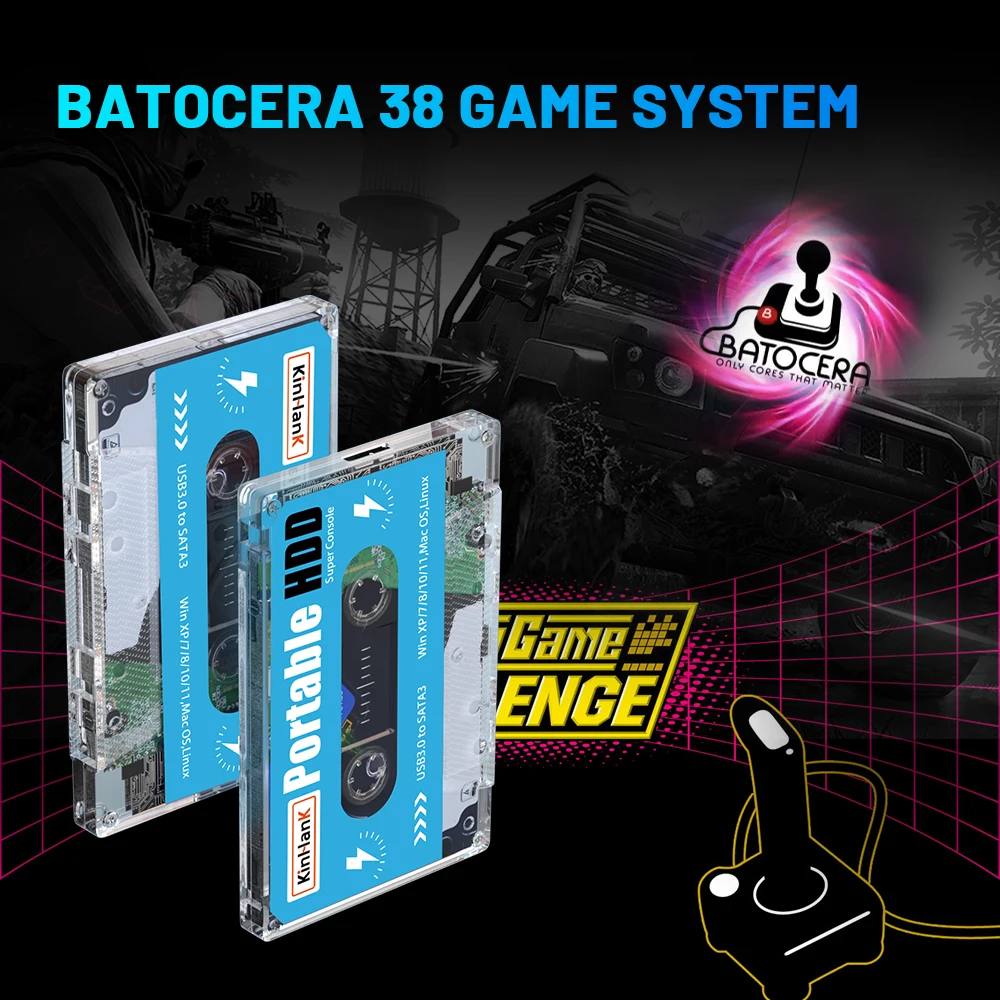 Новый портативный внешний жесткий диск 500G 55000 видеоигр для PSP/PS1/PS2 игровая карта Windows/Mac