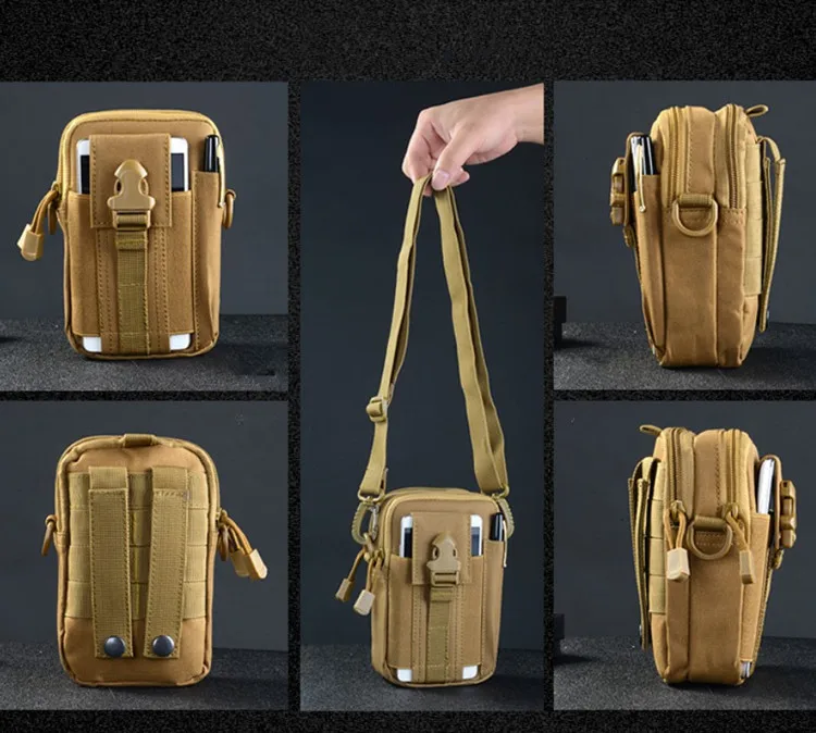 Cheap Tactical Molle Pouch Multipurpose EDC Crossbody Waistpack Fanny Pack Belt Mobile Phone Sling Case For Men Chest Waist Bag