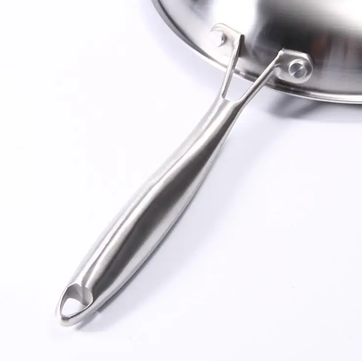 
Wholesale Honeycomb Cubic Nonstick Technology 304 Stainless Steel Fry Pan of Premium Cookware Durable Frying Pan 