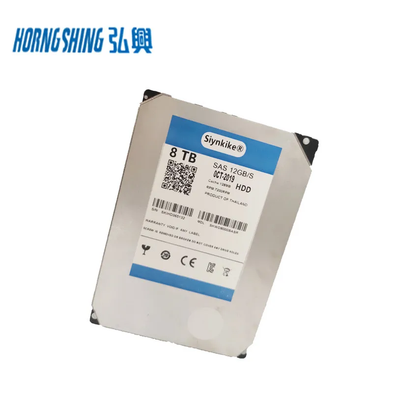 HORNG SHING Hard Drives 8TB 3.5 SAS HUH728080AL5200 7200RPM 128MB Enterprise Refurbished Internal hard disk drives HDD