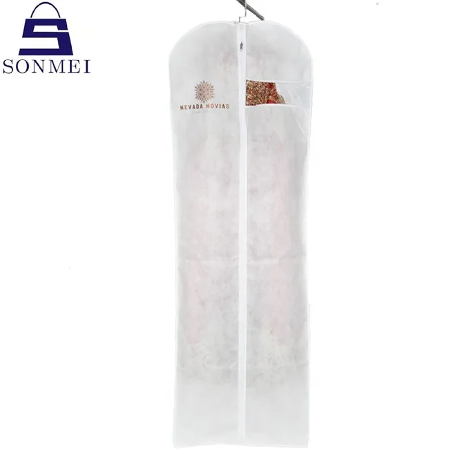 Gown packing bridal cover luxury printed long white dress dust bag