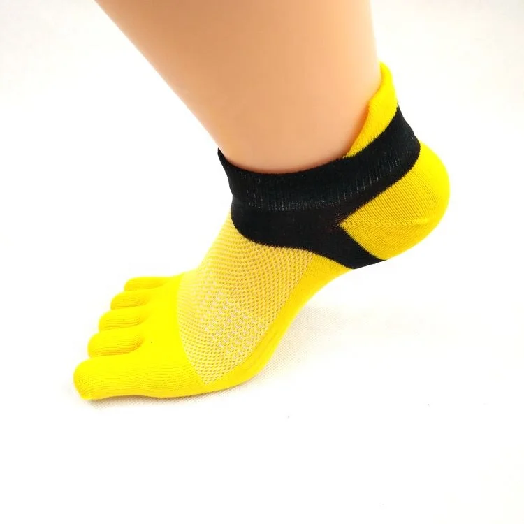 
China Factory Cheap Unisex 5 Toe Socks 100% Cotton Summer Mesh Five Finger Socks 